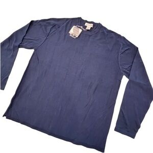 VTG Anthology Men’s Size‎ M Silk Blend Sweater Midnight Blue Pullover NWT GIFT